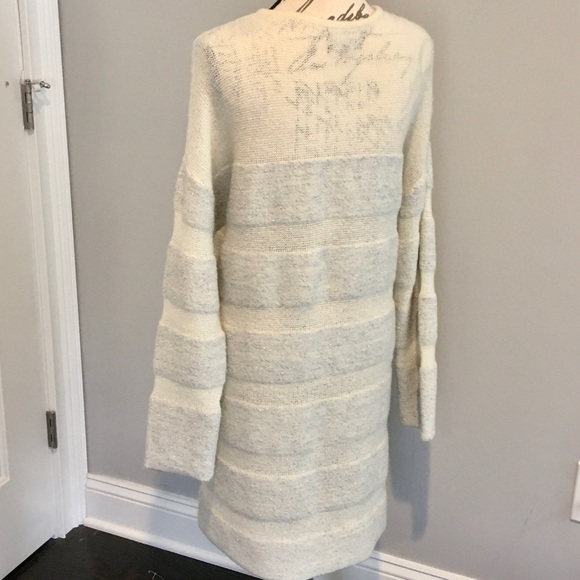 Something Navy Metallic Striped Oversized Sweater Dress - Picture 12 of 16